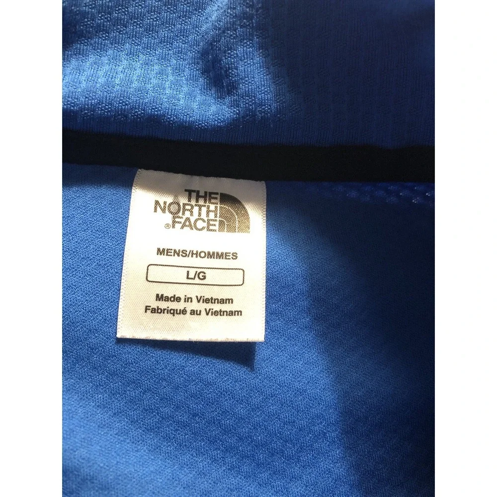 The North Face Shirt Large Blue 1/4 Zip Pullover Performance Stretch Activewear